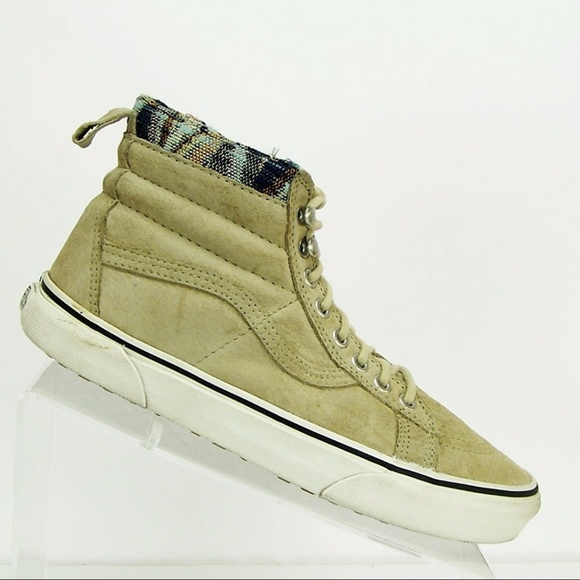 tan high top vans womens